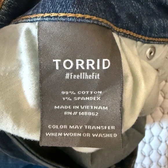 Torrid Perfect Boyfriend Ankle Jeans in Blue - Picture 3 of 4